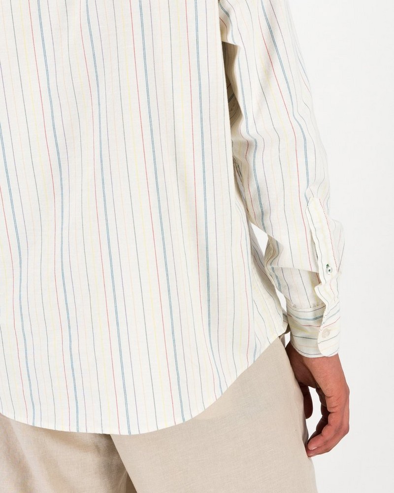 Men’s Miles Slim Fit Multi Stripe Oxford Shirt