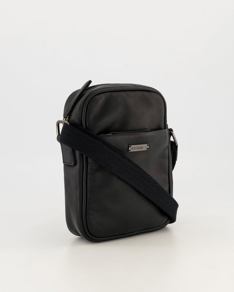 Men’s Landon Leather Crossbody Bag