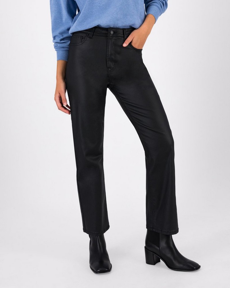 Women’s Amy Coated Straight Leg Denim