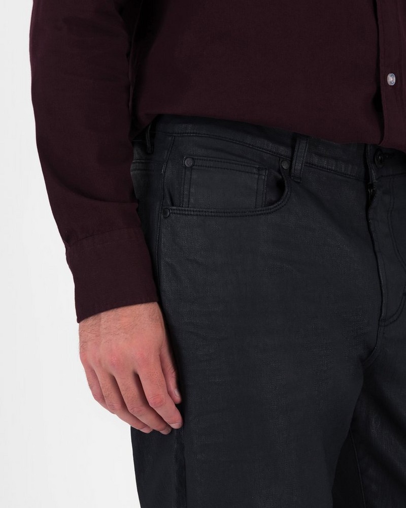 Men’s Mayson Coated Black Denim