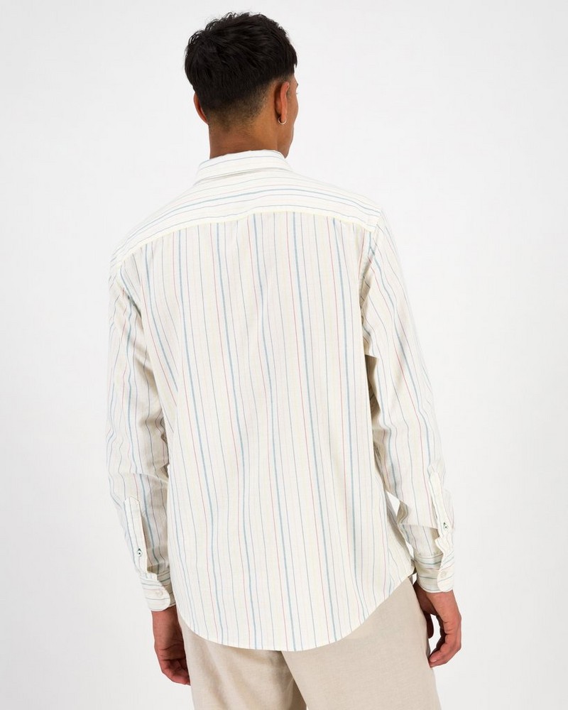 Men’s Miles Slim Fit Multi Stripe Oxford Shirt