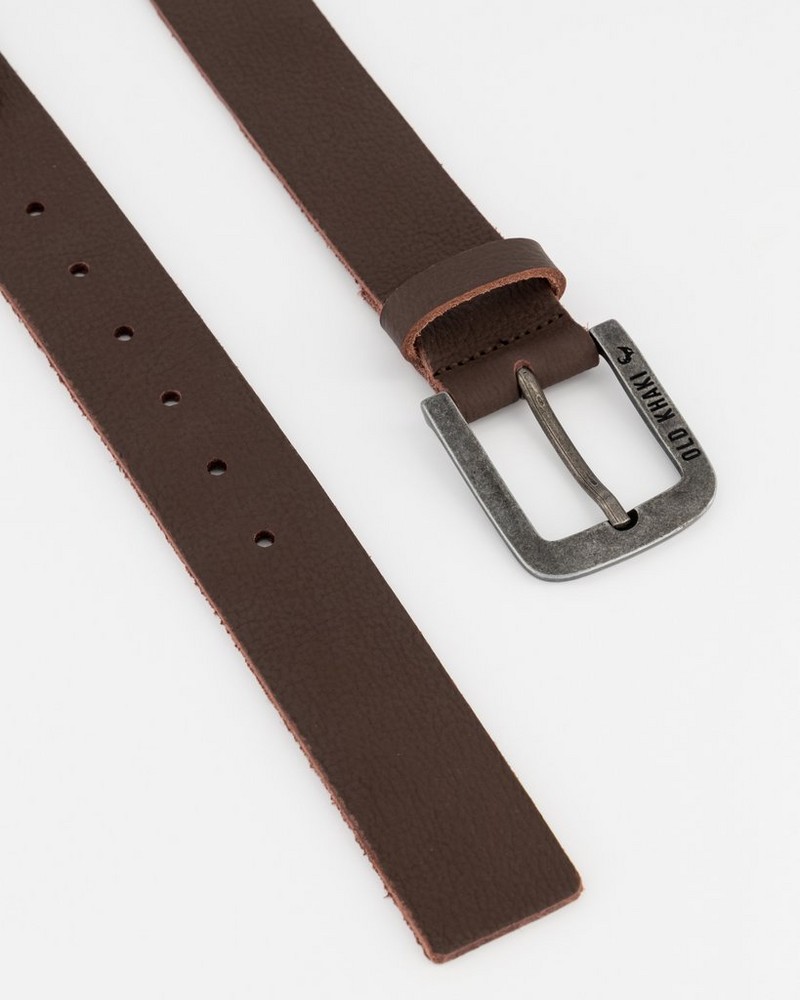 Men’s Bennett Branded Leather Belt