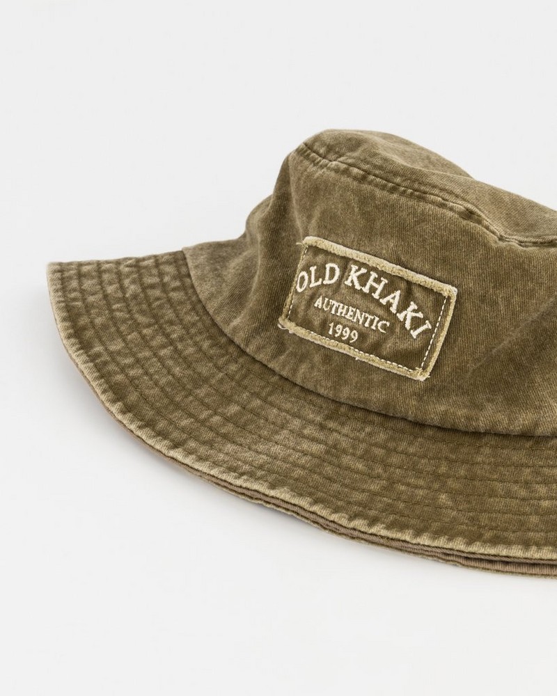 Men's Gerault Frayed Badge Bucket Hat