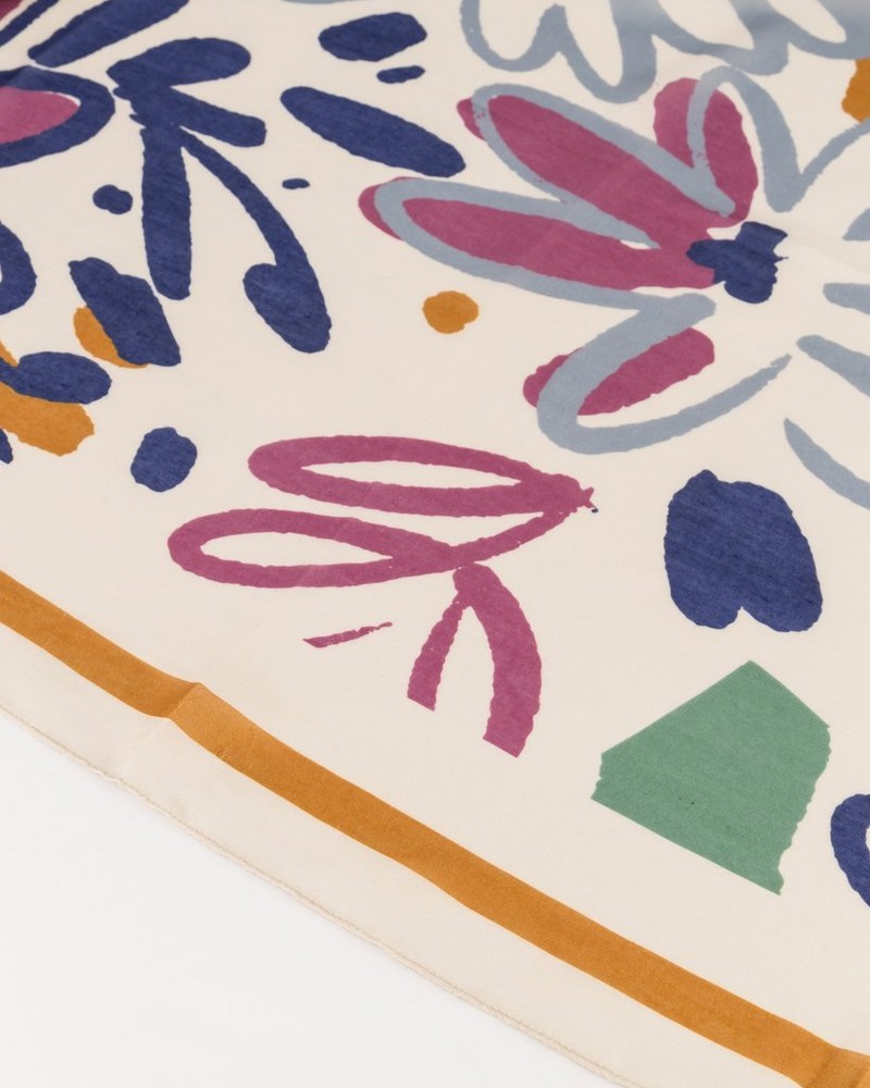 Women’s Zano Paintbrush Floral Print Scarf
