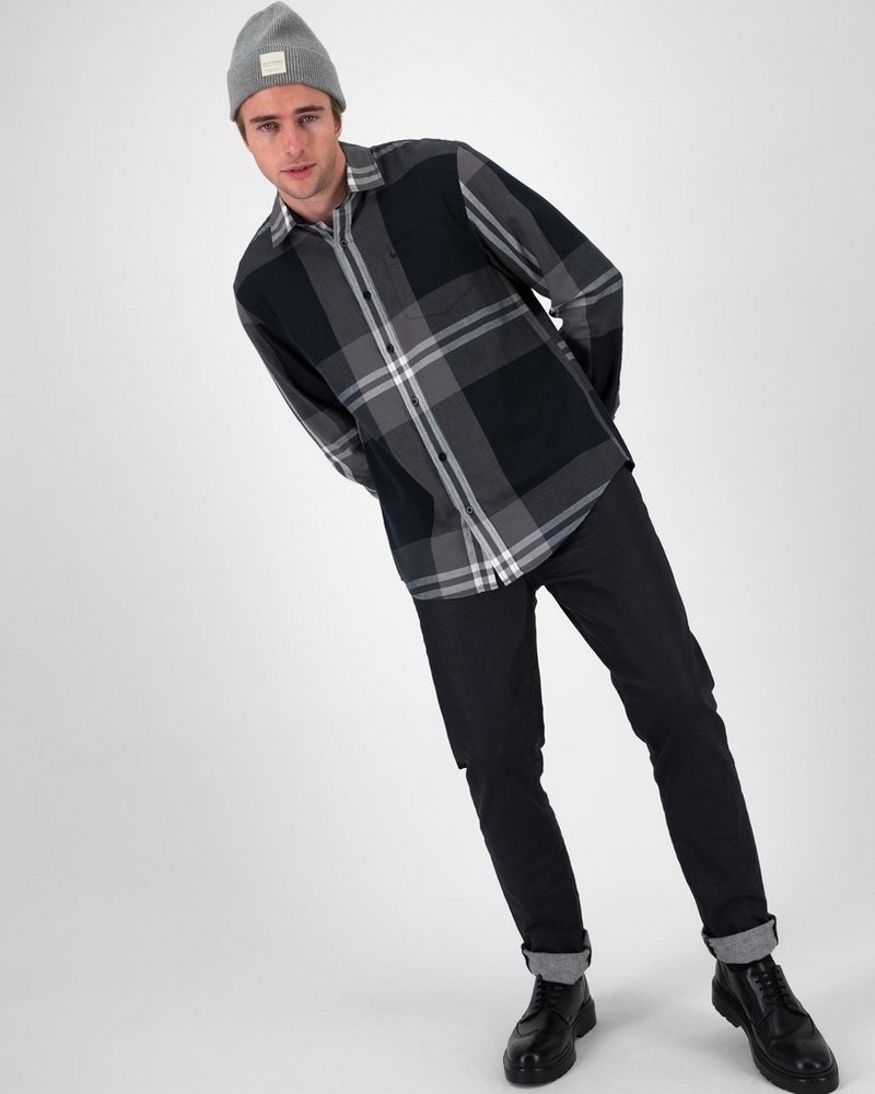 Men’s Jase Monochrome Check Shacket