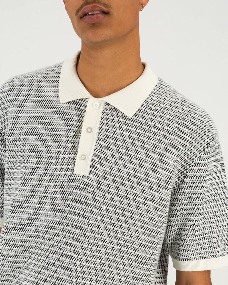 Men’s Theo Knitted Stripe Golfer