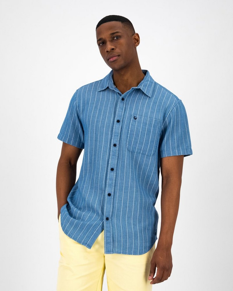 Men’s Bill Denim-Look Shirt
