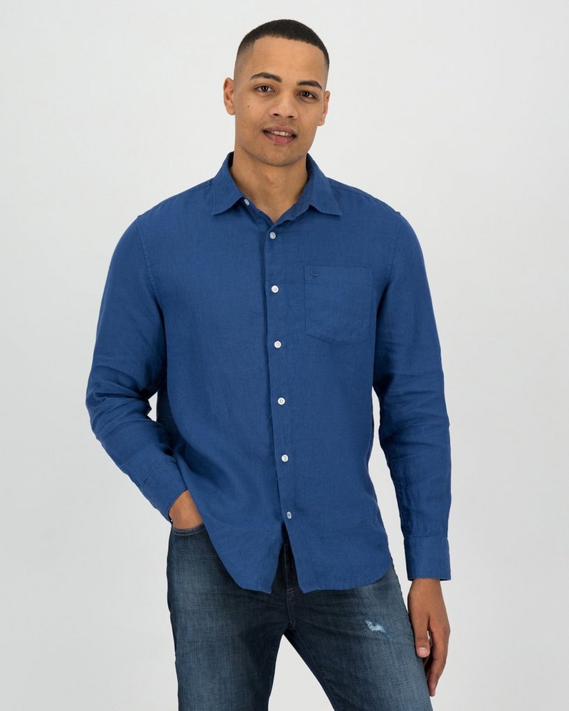 Men's Jesse Regular Fit Linen Shirt