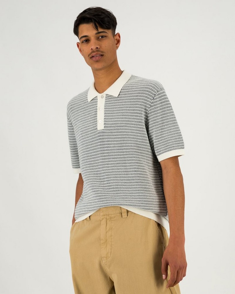 Men’s Theo Knitted Stripe Golfer