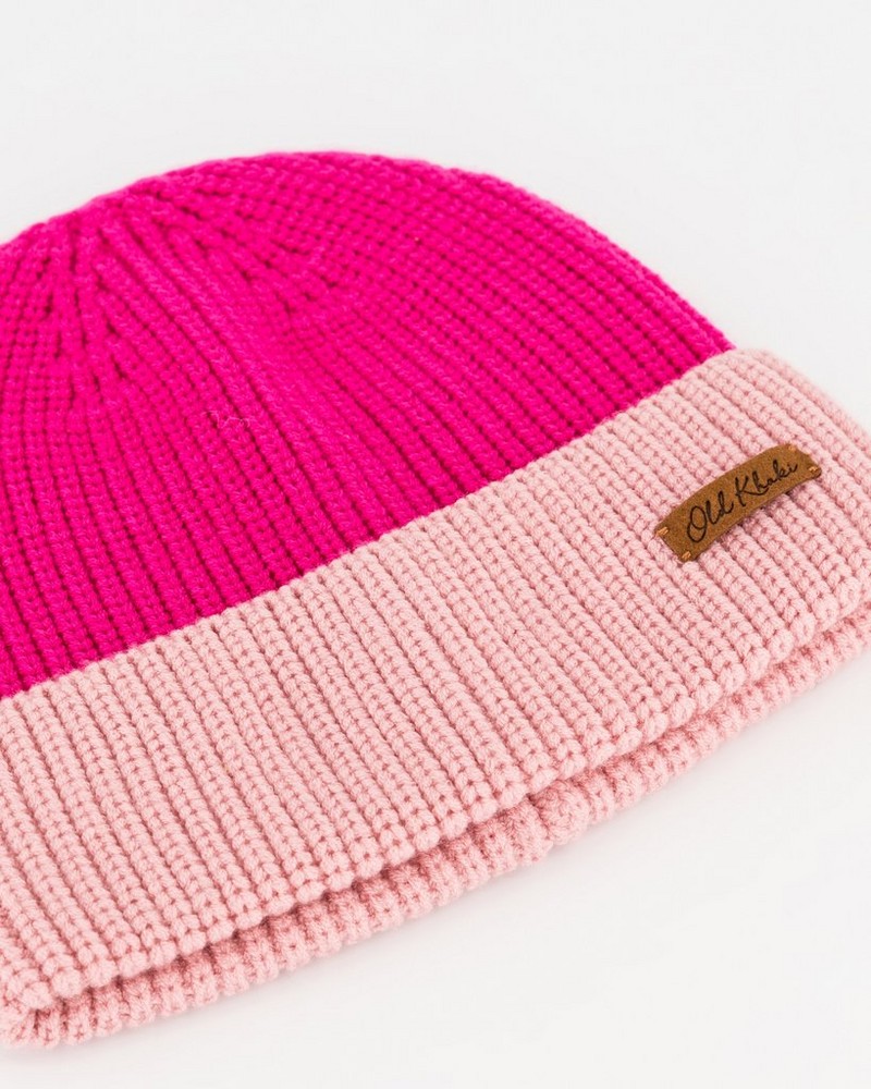 Women’s Resa Two-Tone Ribbed Beanie