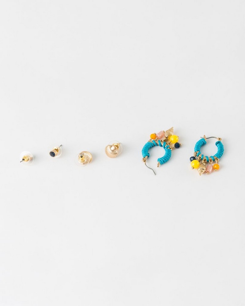 Women’s Stud & Hoop Earrings 3-Pack