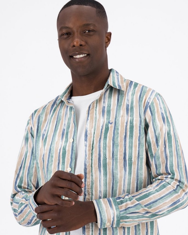 Men’s Vincent Wide Stripe Regular Fit Shirt