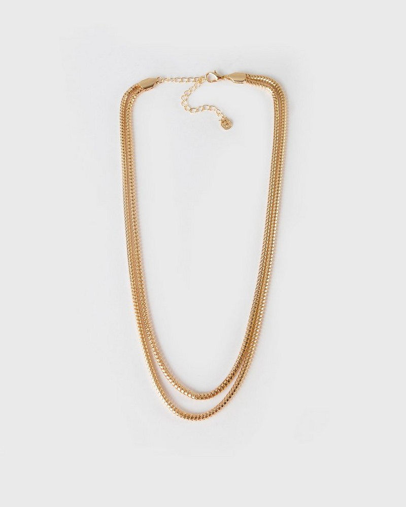 Women’s Two-Strand Snake Chain Necklace