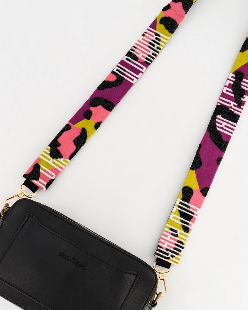 Women’s Beaded Branded Bag Strap