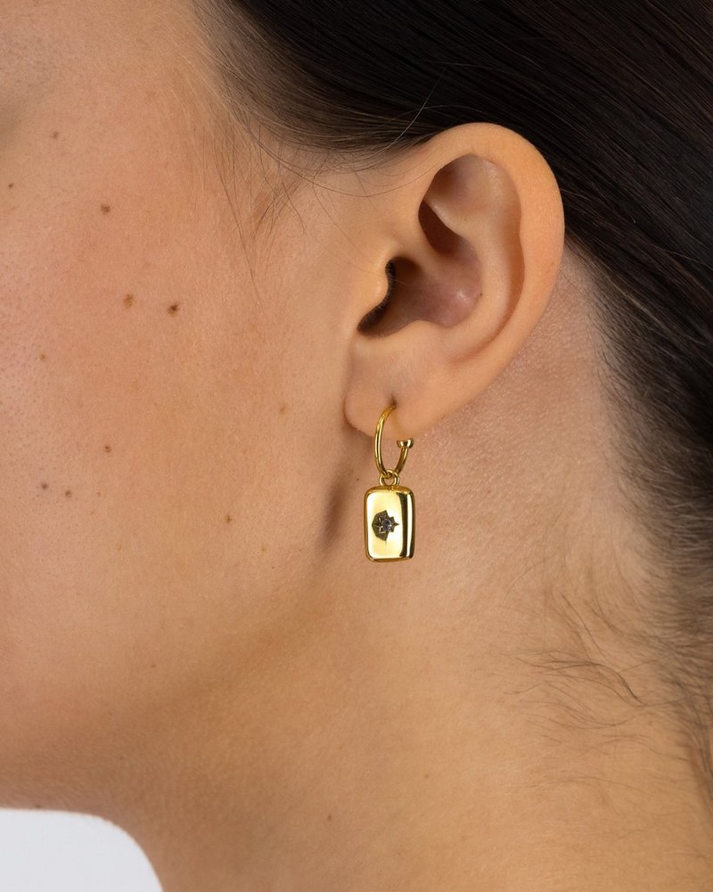 Old Khaki x byCara Women’s Rectangle Star Drop Earrings