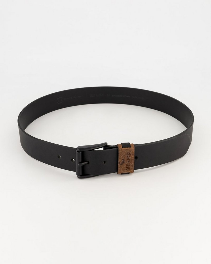 Men’s Davian Two-Tone Leather Belt