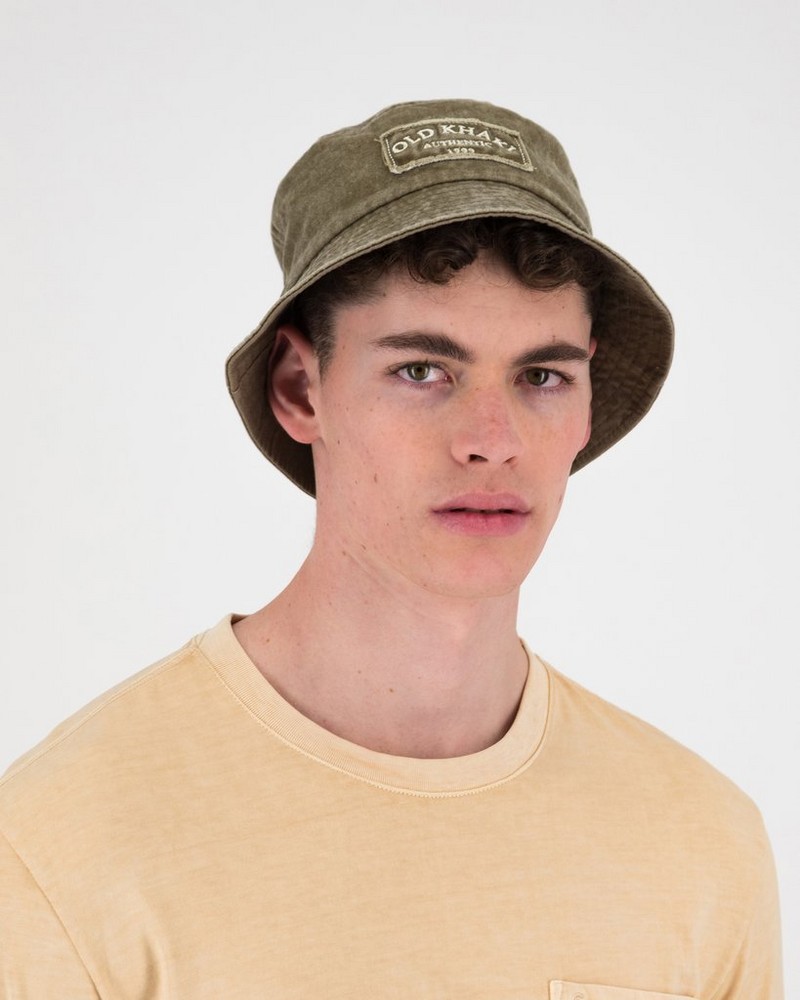 Men's Gerault Frayed Badge Bucket Hat