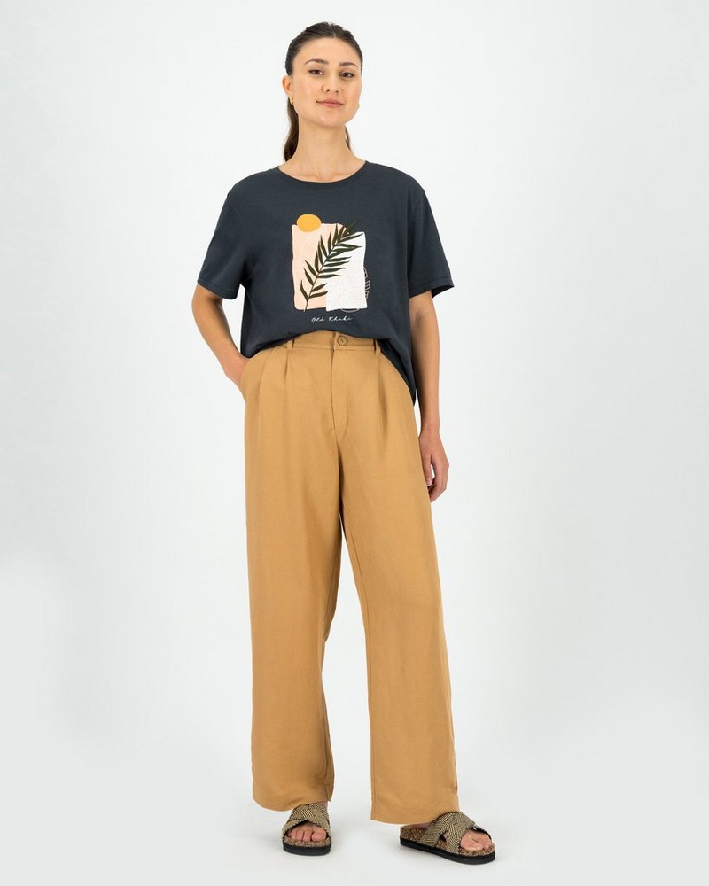 Women’s Priya Pleated Linen Pants