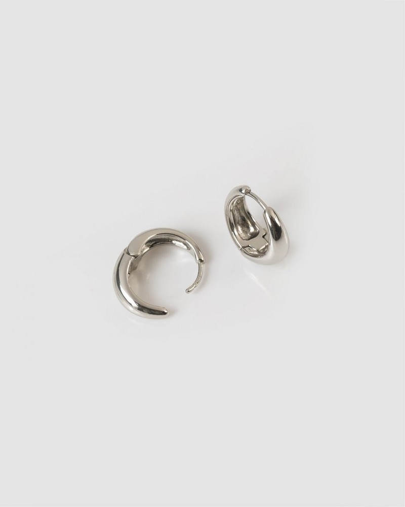 Women's Tapering Clip Hoop Earrings