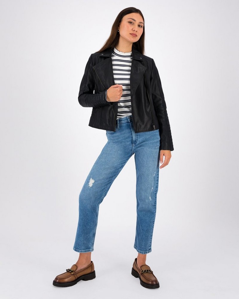 Women’s Grace Ribbed Polo Neck