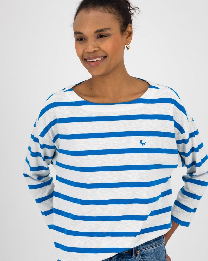 Women’s Zama Long Sleeve Stripe Knit Top
