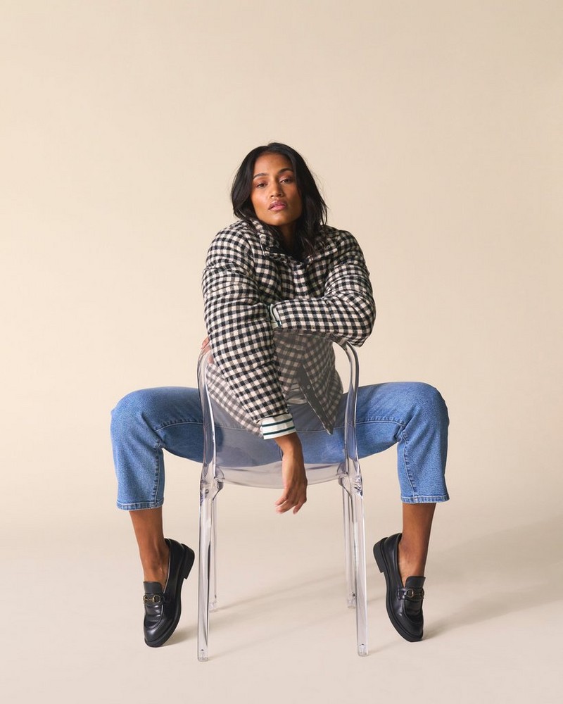 Women’s Lizzo Check Puffer