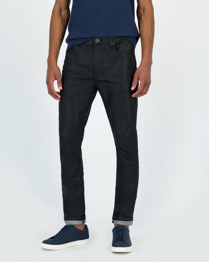 Men’s Joel Coated Black Denim