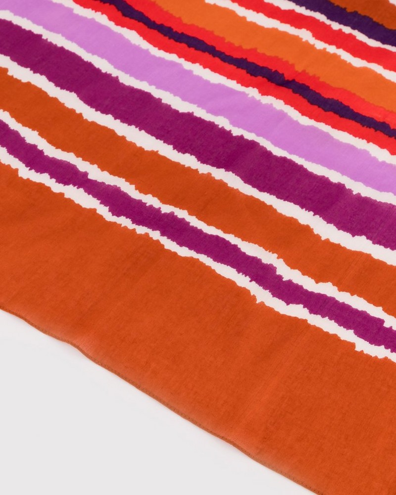 Raylette Abstract Stripe Print Scarf