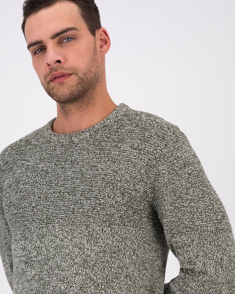 Men’s Crayson Textured Crew Neck Knit
