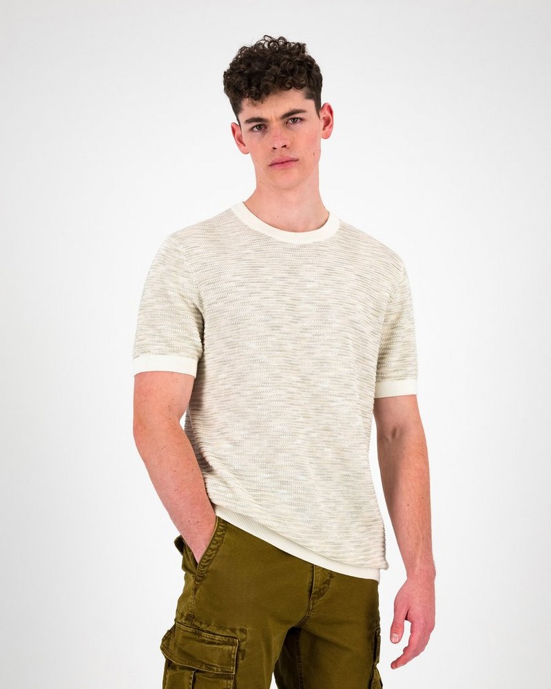 Men’s Marko Knitted Stripe T-Shirt