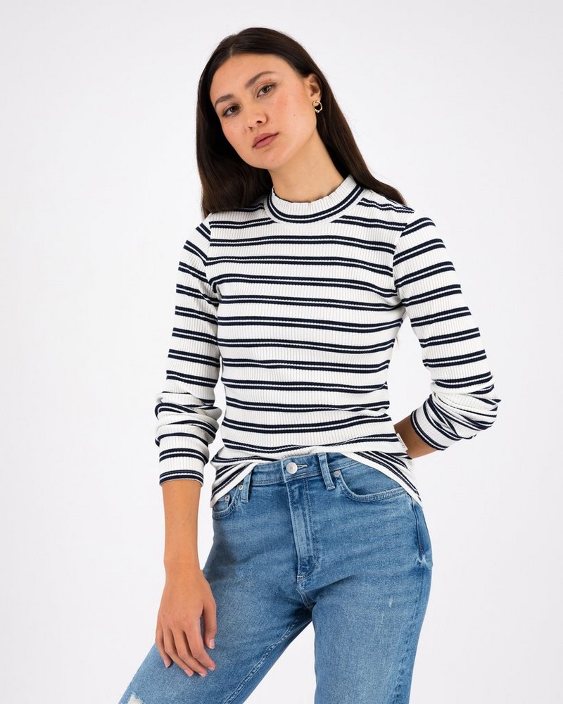 Women’s Grace Ribbed Polo Neck