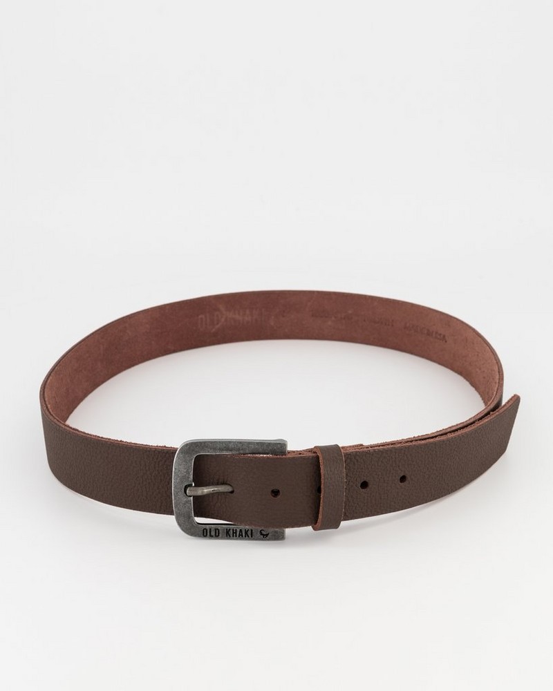 Men’s Bennett Branded Leather Belt