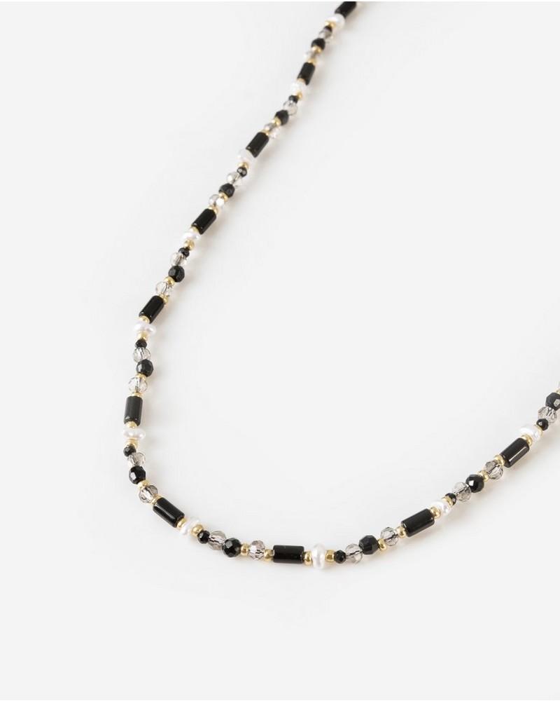 Women's Beaded Charm Short Necklace