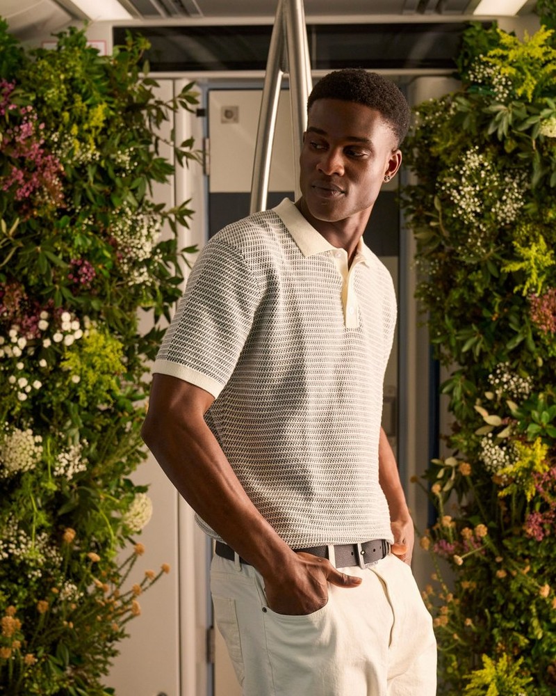 Men’s Theo Knitted Stripe Golfer