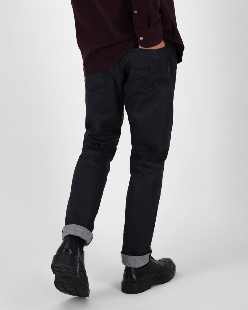 Men’s Mayson Coated Black Denim