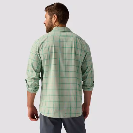 Button-Up Long-Sleeve MTB Jersey - Men's