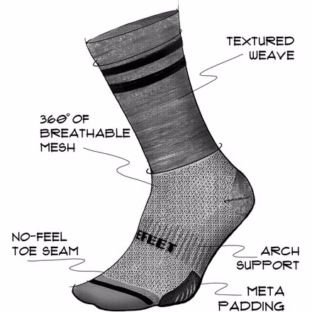 Cyclismo Wool Blend 6in Sock