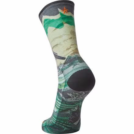 Bike Zero Cushion Wolf Print Crew Socks
