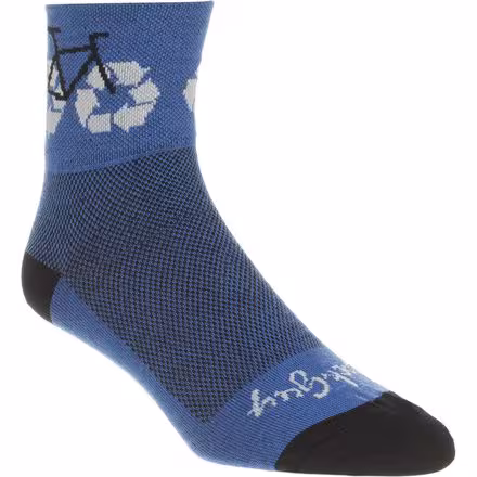 Recycle Bike 3in Sock