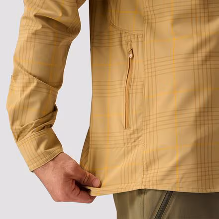 Button-Up Long-Sleeve MTB Jersey - Men's