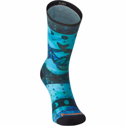 Bike Zero Cushion Celestial Print Crew Socks - Women's