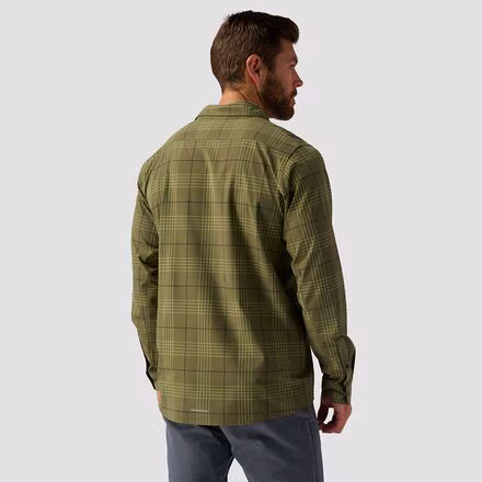 Button-Up Long-Sleeve MTB Jersey - Men's