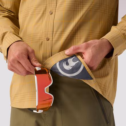 Button-Up Long-Sleeve MTB Jersey - Men's