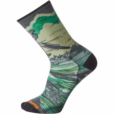 Bike Zero Cushion Wolf Print Crew Socks