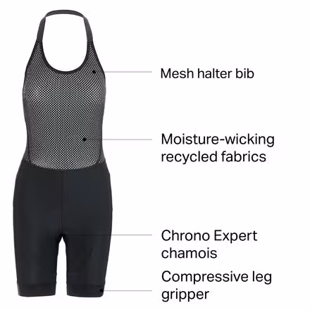 Chrono Expert Halter Bib Short - Women's