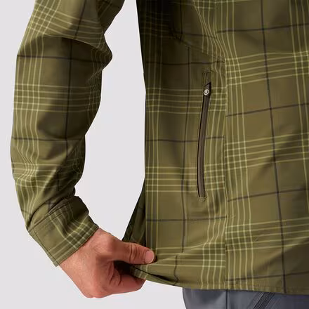 Button-Up Long-Sleeve MTB Jersey - Men's