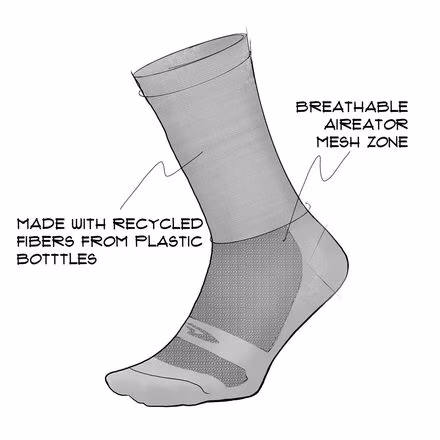 Aireator 6in Pisgah Peaks Sock