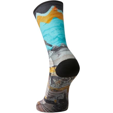 Bike Zero Cushion Wolf Print Crew Socks