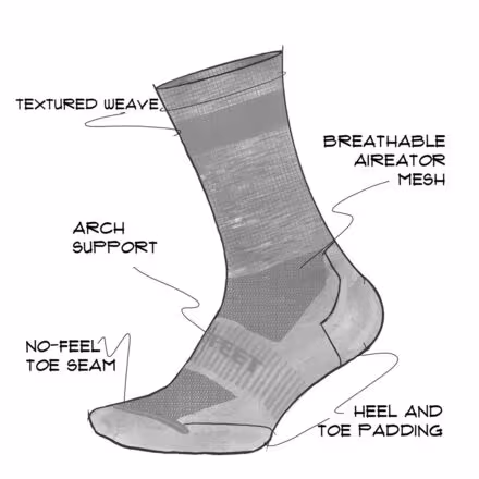 Cush 7in Stripe Sock