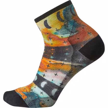 Bike Zero Cushion Celestial Print Ankle Socks - Women's